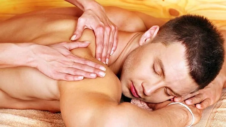 Gay massaging straight